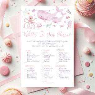 Pink Under The Sea What's In Your Purse Game