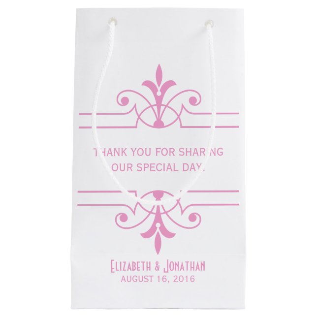 Pink v2 Fancy Ornamental Cadeau sac (Devant)