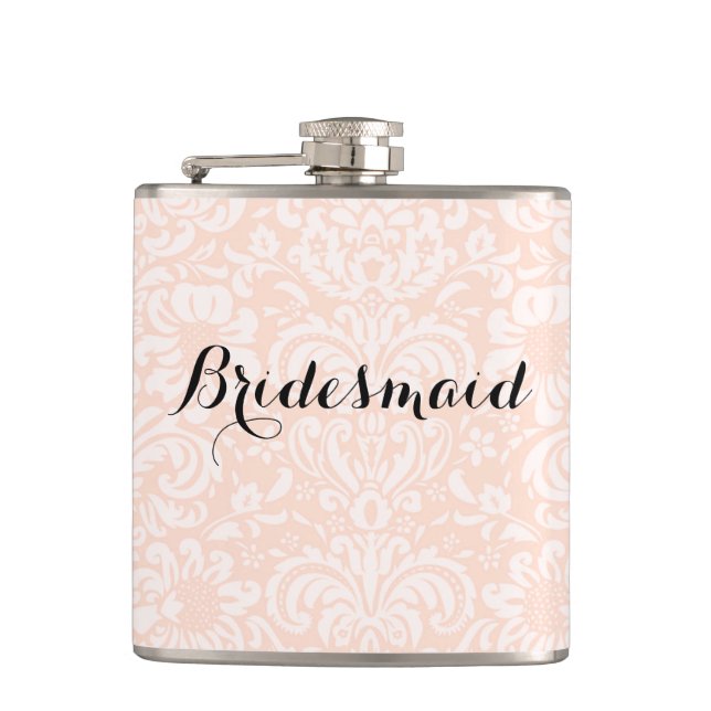 Pink Vintage Damas Bridesmaid Flacon (Devant)