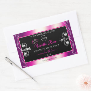 Pink violet noir produit Diamants Étiquettes et lo