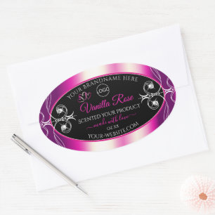 Pink violet noir produit Diamants Étiquettes et lo
