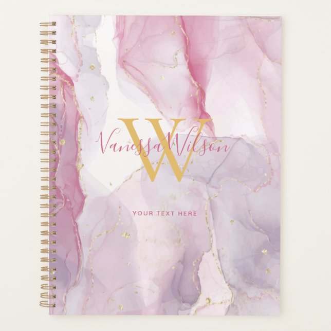 Pink violet or Aquarelle Script (Devant)