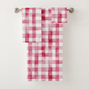 Pink White Plaid Stripes Anniversaire