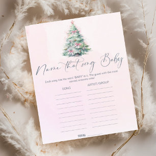 Pink Winter Nom de la chanson jeu de baby shower