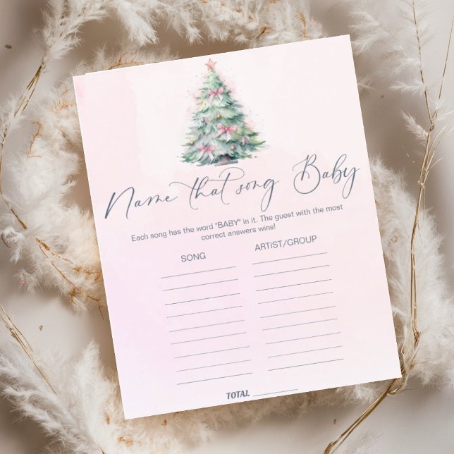 Pink Winter Nom de la chanson jeu de baby shower (Créateur téléchargé)