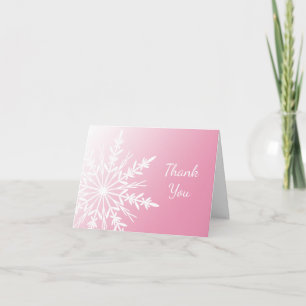 Pink Winter Snowflake Bridesmaid Merci