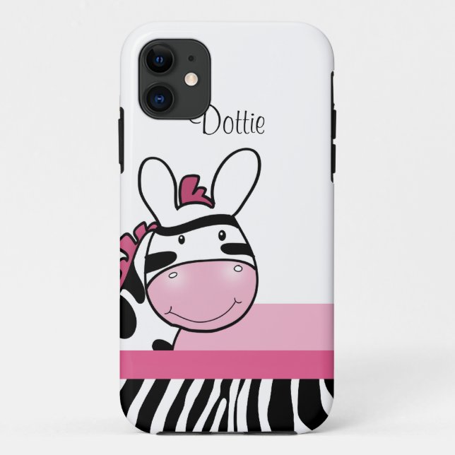 Pink Zebra Imprimer iPhone 5 Casemate Coque (Dos)