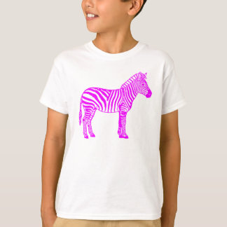 Pink Zebra Kids T-Shirt – Cute Striped Animal Tee