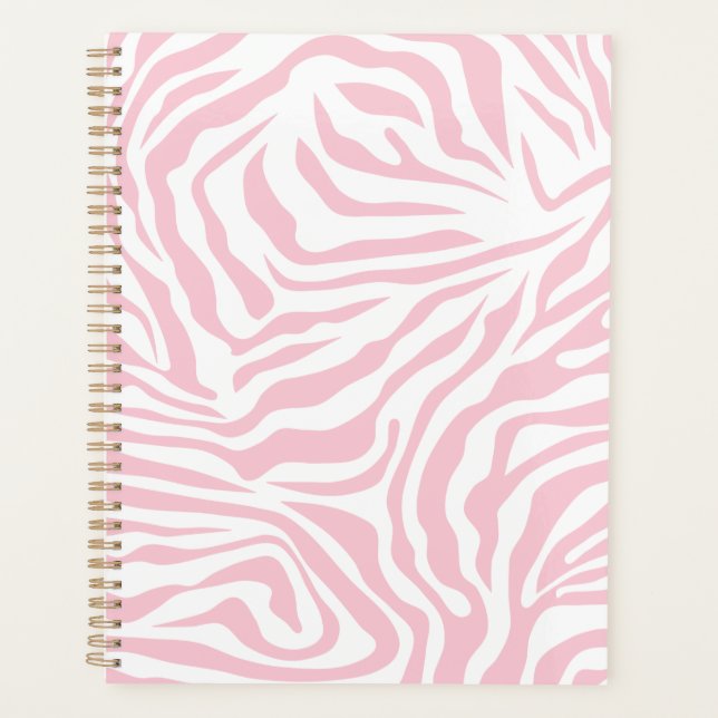 Pink Zebra Stripes Poster de animal sauvage Zebra  (Devant)