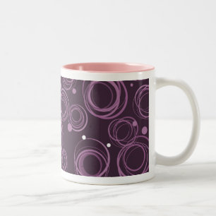 Pinky pourpre cercle funky tmotif mug