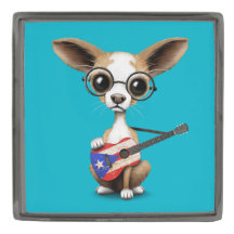 Chiot de chiwawa jouant la guitare de Porto Rico