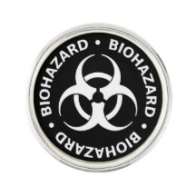 Épingle de signalisation de risque biologique noir