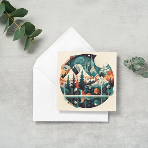 Pins et montagnes, personnalisable