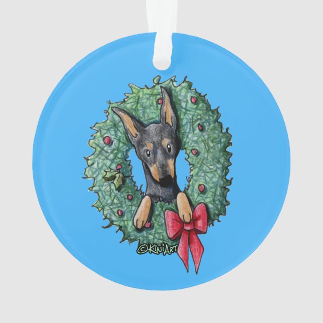 Pinscher miniature de Noël (dos)