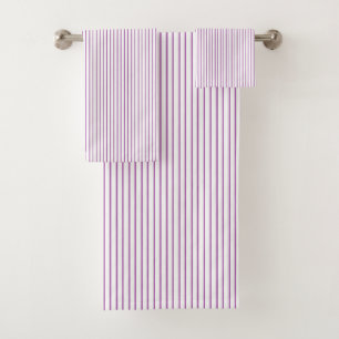 Pinstripe violet et blanc