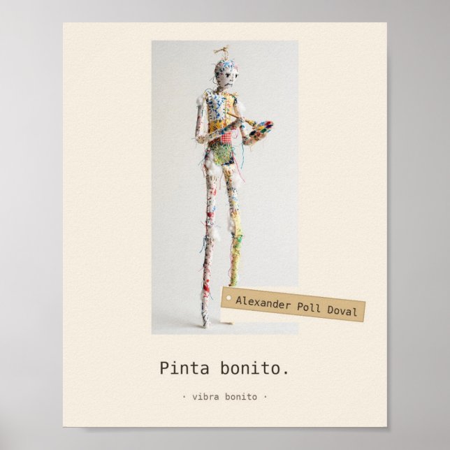Pinta bonito — Jouets de Tissu Affiche (Devant)