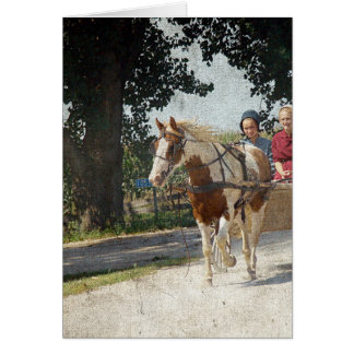 Pinto et enfants en landau