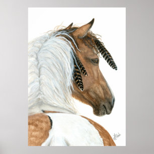 Pinto Horse par BiHrle Poster