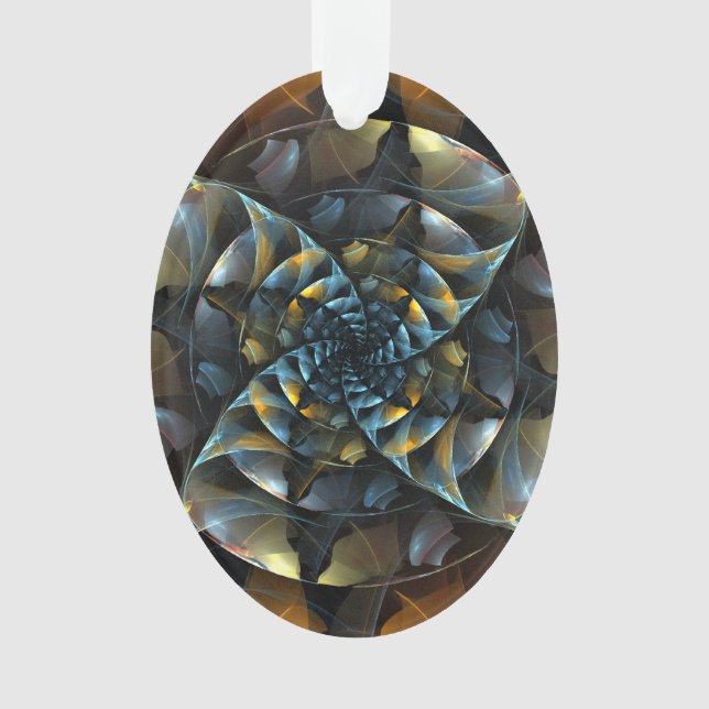 Pinwheel Art Abstrait Acrylique Oval (devant)