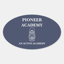 Pioneer Acton Academy Sticker ovale