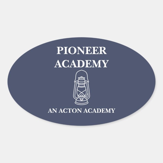 Pioneer Acton Academy Sticker ovale (Devant)