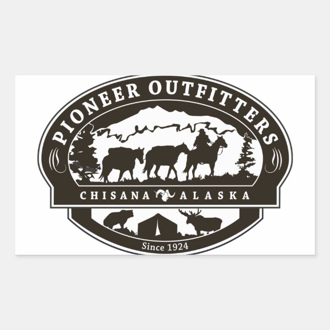 Pioneer Outfitters Logo autocollant (Devant)