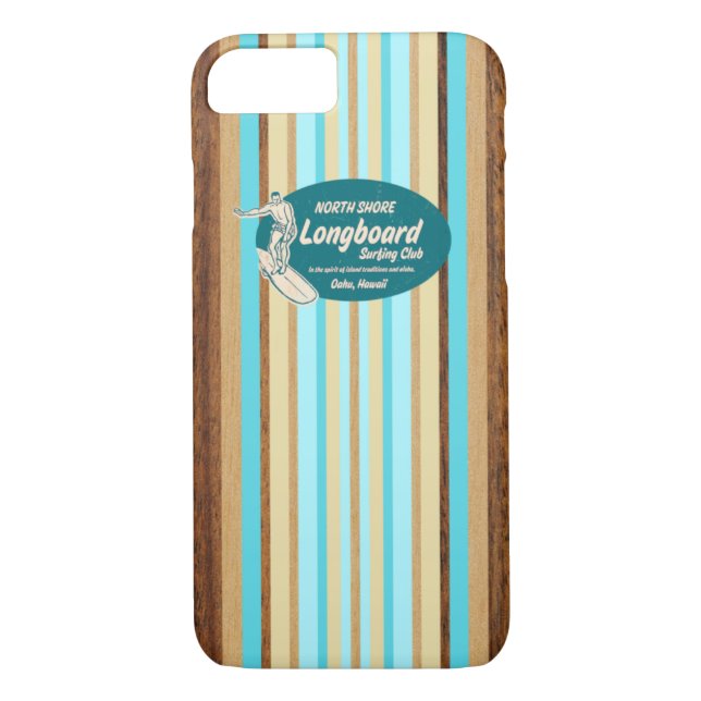 Pipeline Surfboard Hawaiian iPhone 7 coque (Dos)