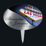Pique À Gâteau Signe ÉPATANT de Las Vegas de GÂTEAU<br><div class="desc">Sélection épatante de gâteau d'anniversaire de Las Vegas. Employez la personnaliser orange il bouton ci-dessus pour ajouter votre texte et la couleur d'arrière - plan de votre choix.</div>