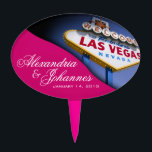 Pique À Gâteau Signe ÉPATANT de Las Vegas de GÂTEAU<br><div class="desc">Sélection épatante de gâteau d'anniversaire de Las Vegas. Employez la personnaliser orange il bouton ci-dessus pour ajouter votre texte et la couleur d'arrière - plan de votre choix.</div>