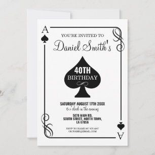 Pique Jouer Carte Anniversaire Ace Vegas Casino