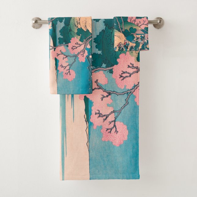 Pique-nique de printemps sous les fleurs des ceris (En situation)