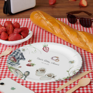 Pique-nique Estival   Baby Shower  Assiette en Pap