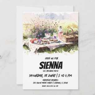 Pique-nique sur le terrain Invitation