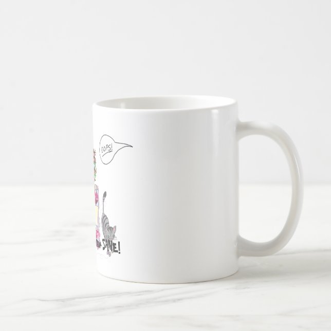 Piquer me maintient RAISONNABLE ! Tasse (Droite)