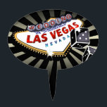 Piques À Gâteau GÂTEAU Las Vegas ÉPATANT épousant l'argent noir de<br><div class="desc">Sélection épatante de gâteau de mariage de Las Vegas.</div>