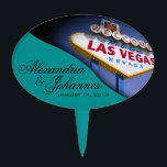 Piques À Gâteau Signe ÉPATANT de Las Vegas de GÂTEAU<br><div class="desc">Sélection épatante de gâteau d'anniversaire de Las Vegas. Employez la personnaliser orange il bouton ci-dessus pour ajouter votre texte et la couleur d'arrière - plan de votre choix.</div>