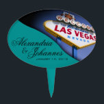 Piques À Gâteau Signe ÉPATANT de Las Vegas de GÂTEAU<br><div class="desc">Sélection épatante de gâteau d'anniversaire de Las Vegas. Employez la personnaliser orange il bouton ci-dessus pour ajouter votre texte et la couleur d'arrière - plan de votre choix.</div>