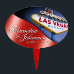 Piques À Gâteaux Signe ÉPATANT de Las Vegas de GÂTEAU<br><div class="desc">Sélection épatante de gâteau d'anniversaire de Las Vegas. Employez la personnaliser orange il bouton ci-dessus pour ajouter votre texte et la couleur d'arrière - plan de votre choix.</div>
