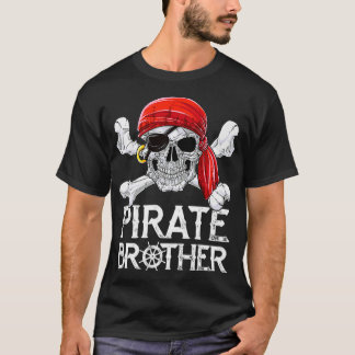 Pirate Brother T-shirt Jolly roger Drapeau Crâne C