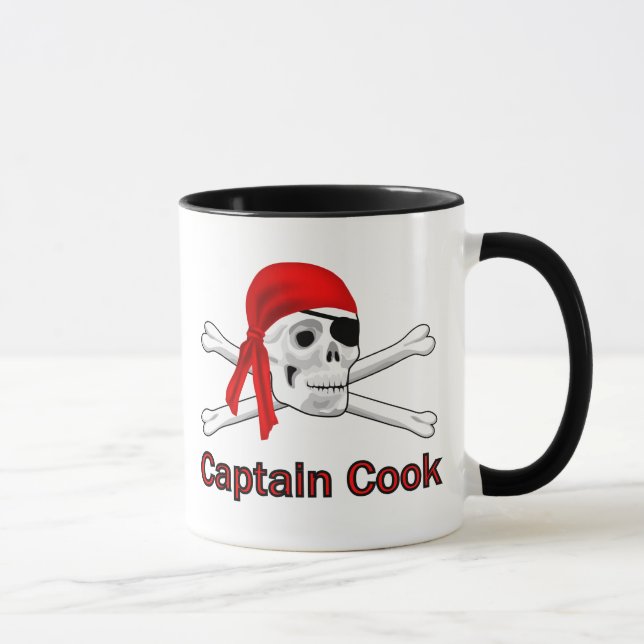 Pirate capitaine Cook Mugs (Droite)