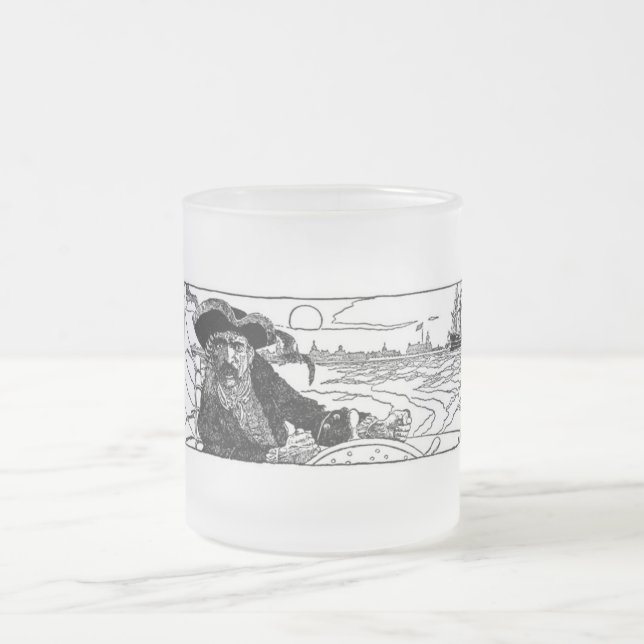 Pirate Capitaine Frosted Mug (Centre)
