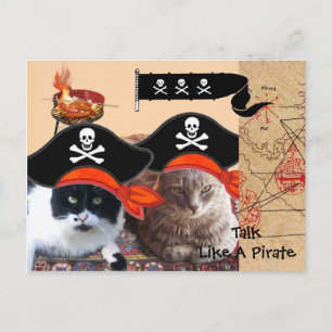 PIRATE CATS PIRATES PIRATES ANCIENS CARTES DE TRÉS