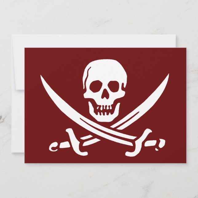Pirate crâne et épées, Jolly roger (Devant)