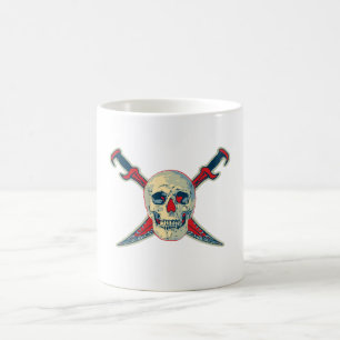 Pirate (Crâne) - Mug blanc classique de 11 oz