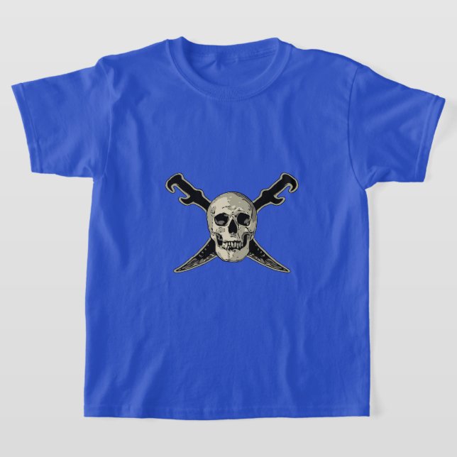 Pirate (Crâne) - T-shirt de base pour enfants (Poser)