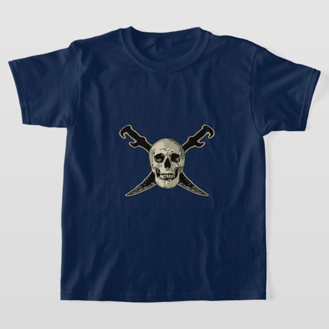 Pirate (Crâne) - T-shirt de base pour enfants (Poser)