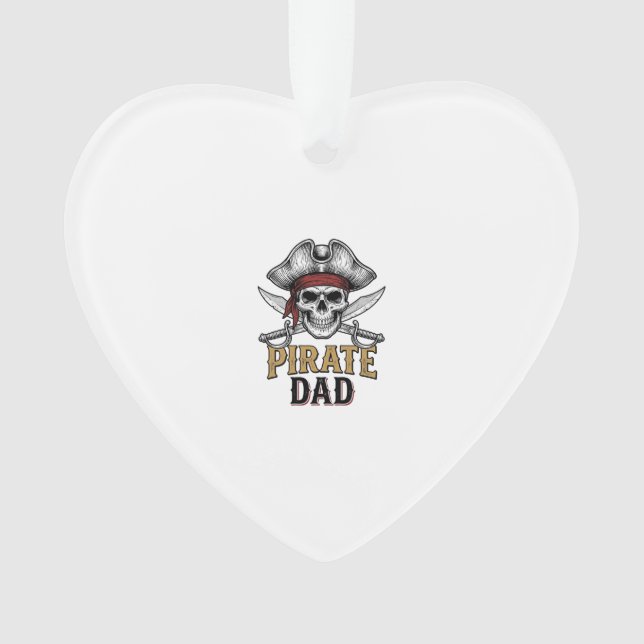 Pirate Dad Skull Sword Vintage Engraving Shirt_1 (devant)