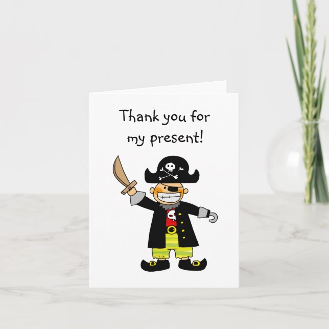 Pirate d'anniversaire, Merci pour mon présent (Devant)