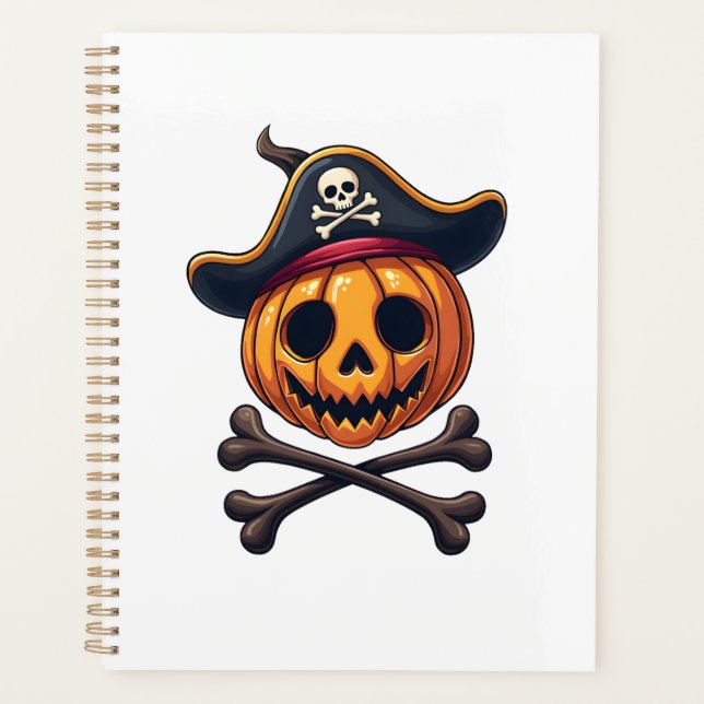 Pirate de citrouille � Chemise de crâne d'Hallowee (Devant)