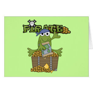 Pirate de garçon de grenouille avec des T-shirts